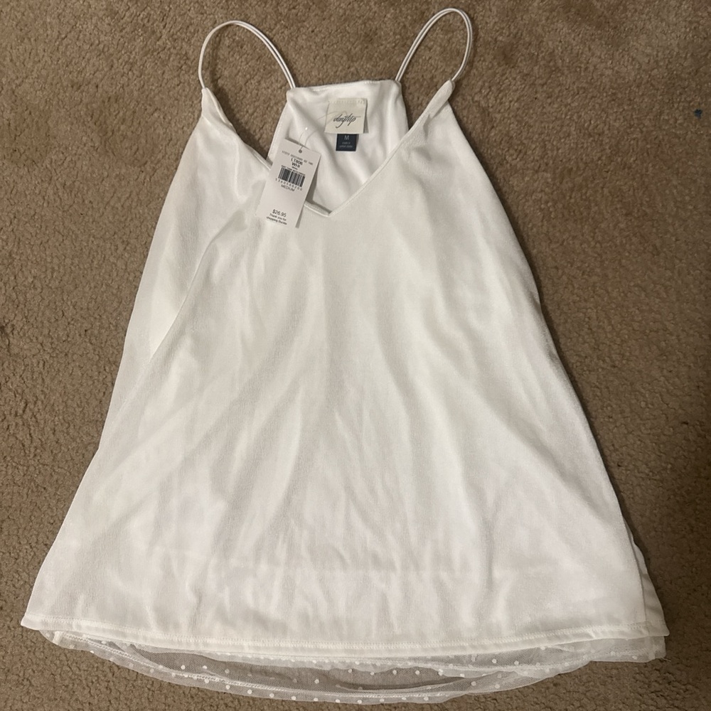 White Spaghetti Strap Top